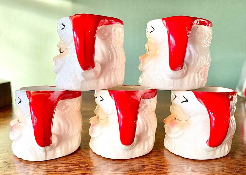 Choose One or More From Five Fun Mini Santa Mugs From NAPCO | Etsy | Etsy (US)