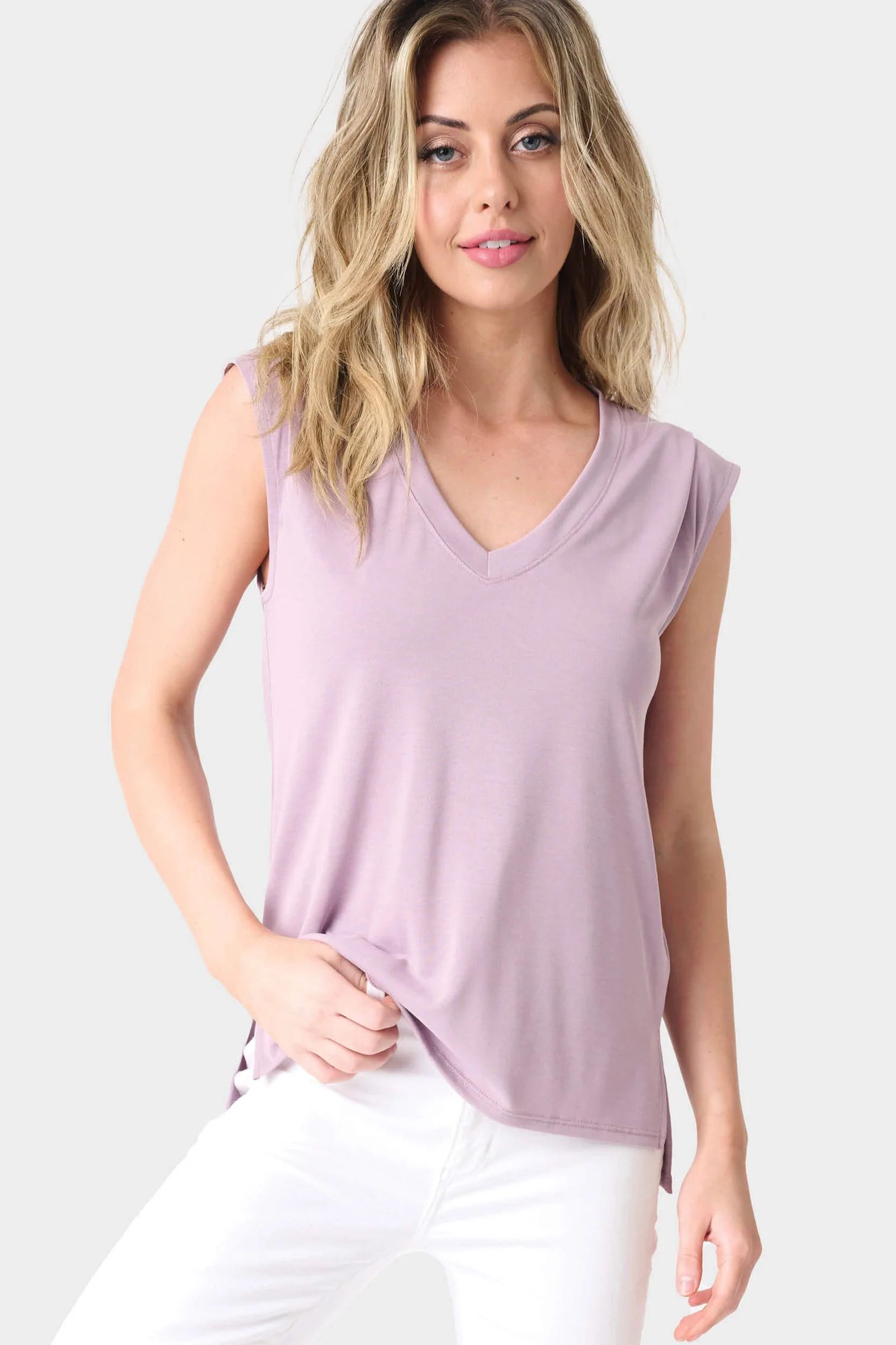 The Favorite Luxe Essentials V-Neck Tee | Gibson