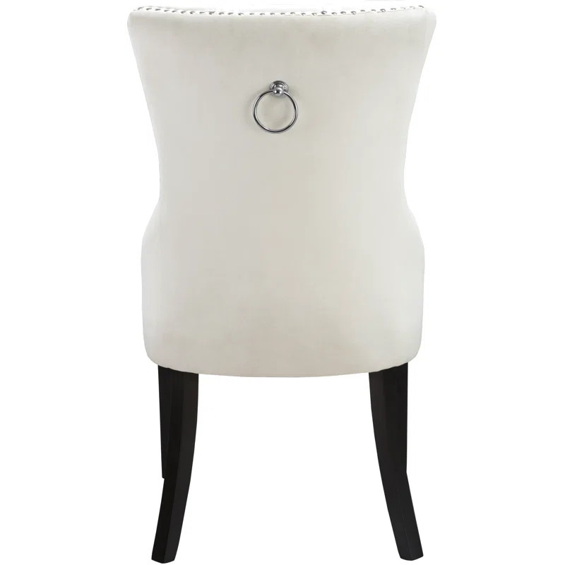 Stonefort Tufted Velvet Solid Back Side Chair (Set of 2) | Wayfair North America