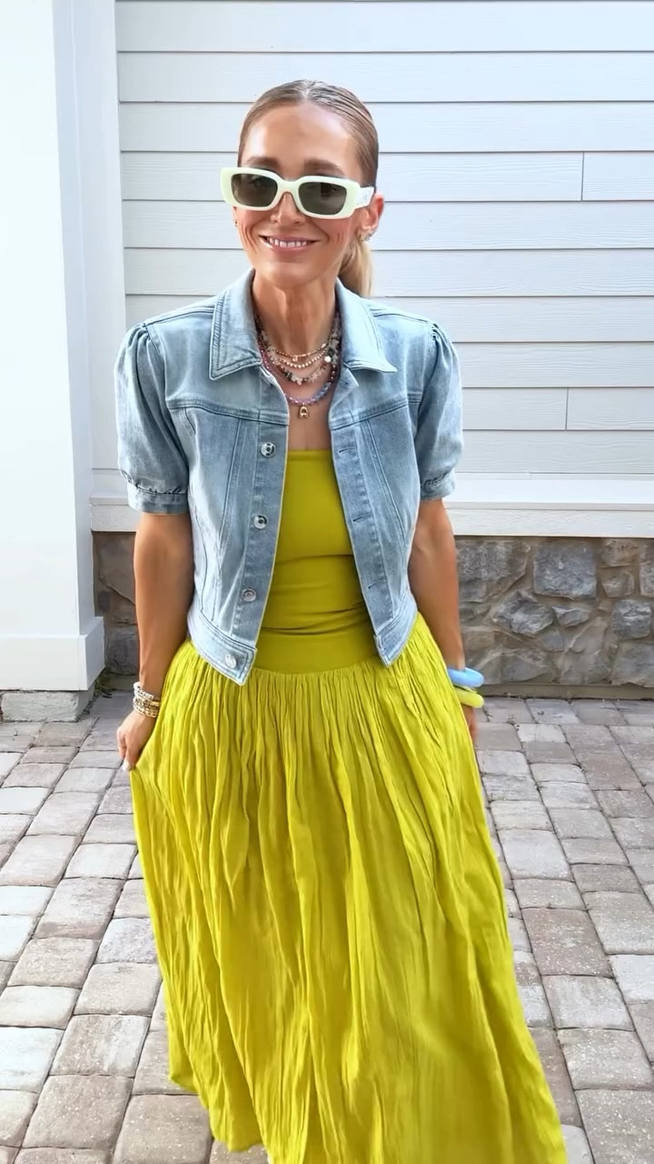 This Aerie convertible dress is under $50 and I fear I’m buying it in black too. Comment DRESS for the link + sizing.

The skirt is lightweight, the top fabric is thicker so it actually holds its shape + the length is perfect with no hemming needed. Petite win 🏅 and it’s travel friendly too sone it doesn’t wrinkle an can be worn multiple ways 🧳 

I threw this on before racing to my son’s early morning baseball game, got compliments, spent the day at the beach in the sun, and put this right back on when I came home because it’s genuinely that comfortable. Obsessed with this chartreuse color for spring, but the black has to  come home too.

Wearing XXS
I’m 5’3.5” and weigh 120 pounds 

#aerie #ae #petitefashion #elevatedeverydaystyle #ltkstyletip @americaneagle @aerie