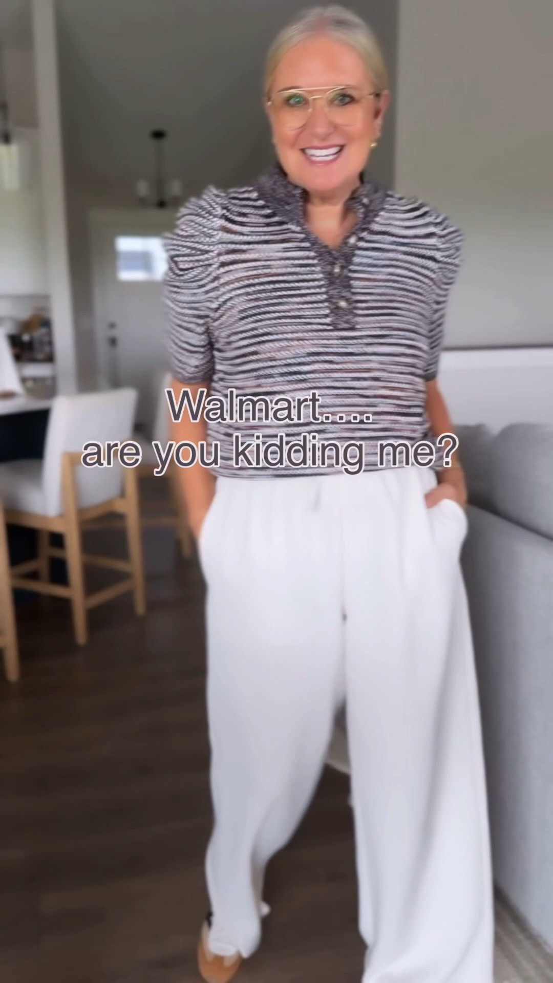 An OOTD that looks more expensive than it is! 💙 I’m completely shook at the quality of this sweater!  And, these sneakers are so cute (and they come in several colors!) 

Comment SHOP for links 🛍️
Sweater size medium
Pants size medium
Shoes tts

#walmartstyle #walmart #over50 #workwear

#LTKgrwm #LTKOver40 #LTKootd