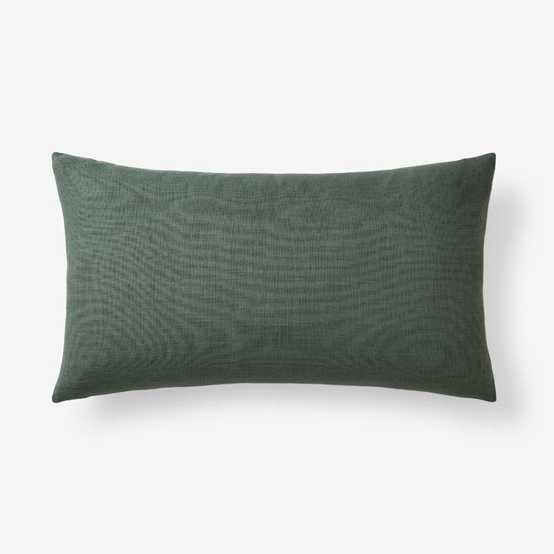 Texture Decorative Lumbar Pillow Cover - Green, 12 in. x 21 in., Size Lumbar12 x 21, Cotton | The Company Store | The Company Store