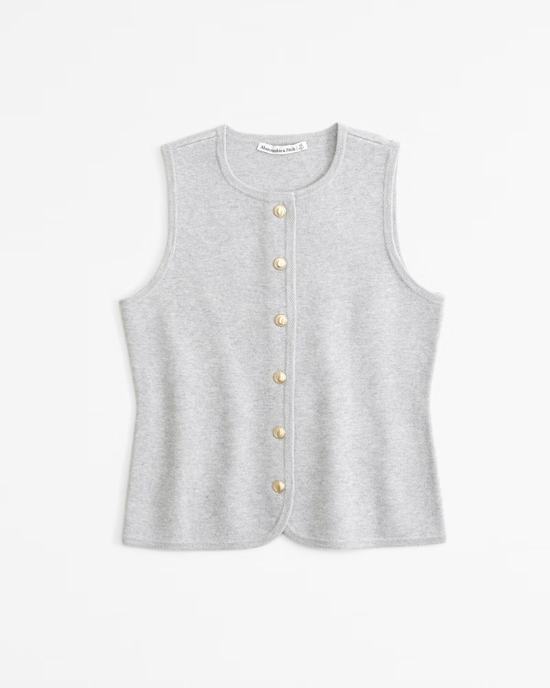 The A&F Mara Crew Sweater Vest | Abercrombie & Fitch (US)
