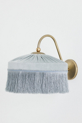 Sinclair Tassel-Fringed Velvet Sconce Wall Light | Anthropologie (US)