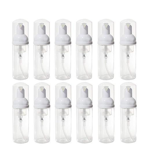 12 Pcs Empty Bottle Travel Soap Bottle | Plastic Foam Dispenser Bottle | Mini Foaming Soap Pump D... | Amazon (US)