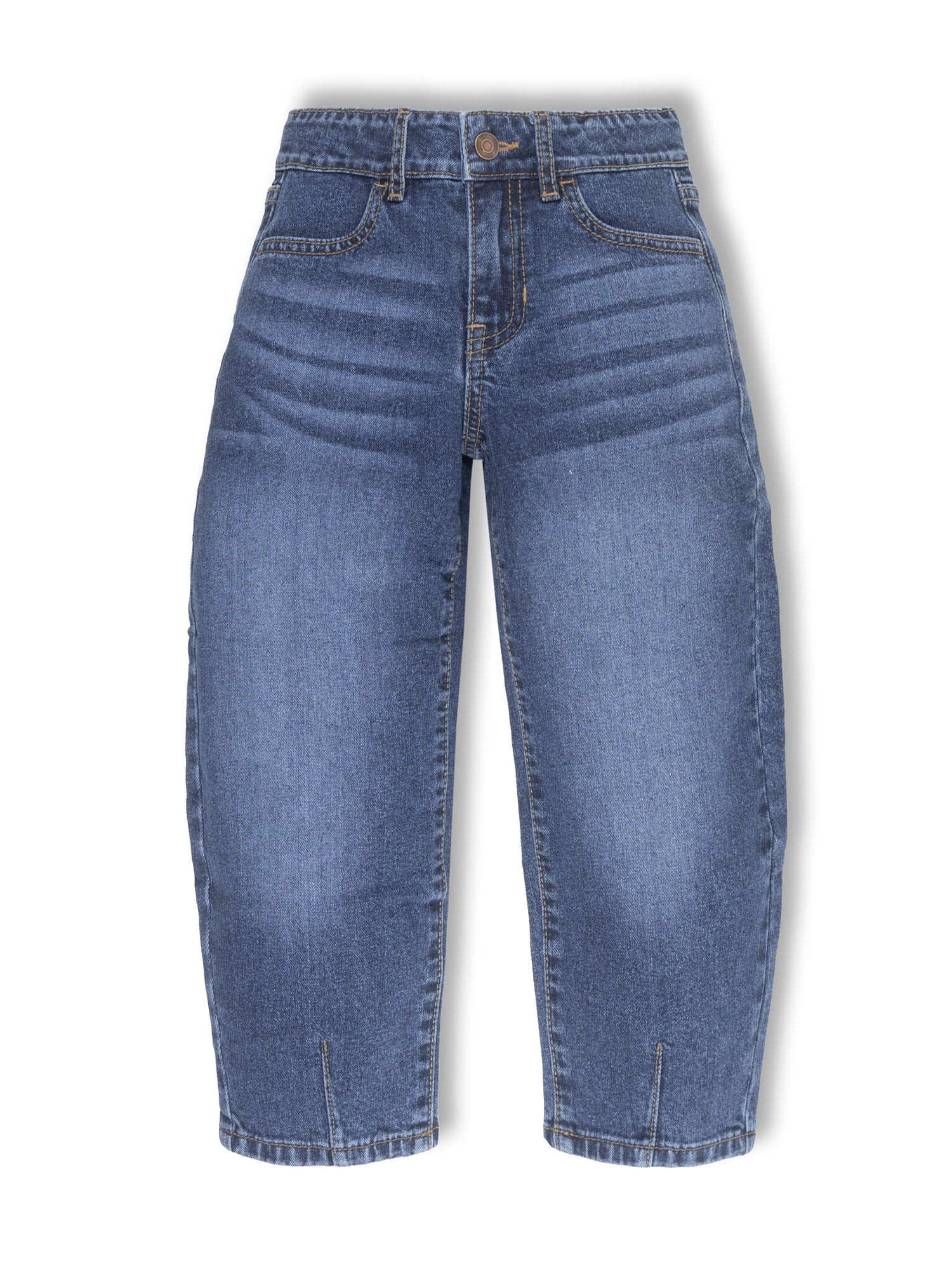 Wonder Nation Girls Barrel Jean, Sizes 5-18 | Walmart (US)
