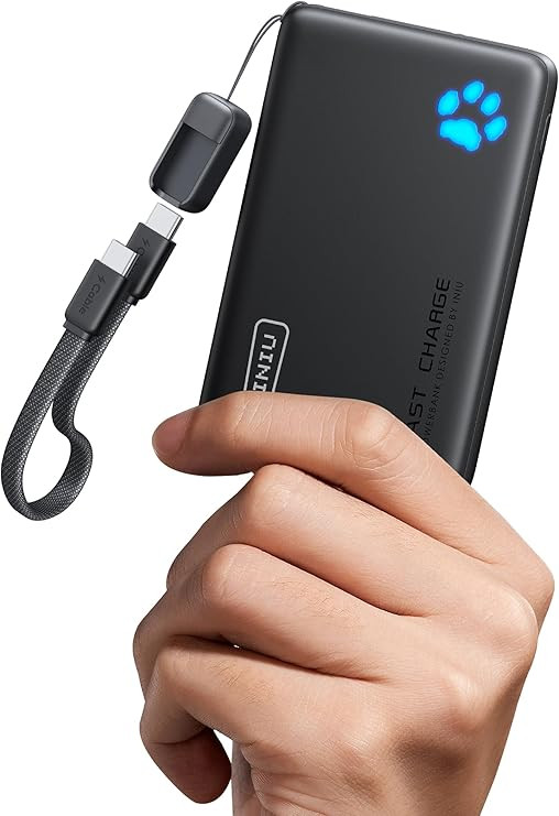 INIU 45W Fast Charging Portable Charger, 40% Smaller 10000mAh with Detachable Cable, Flight-Safe ... | Amazon (US)