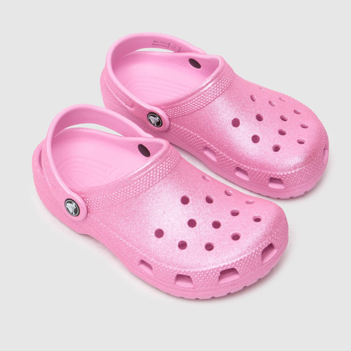Kids Girls Junior Pink Crocs Classic Glitter Clog Sandals | schuh | Schuh