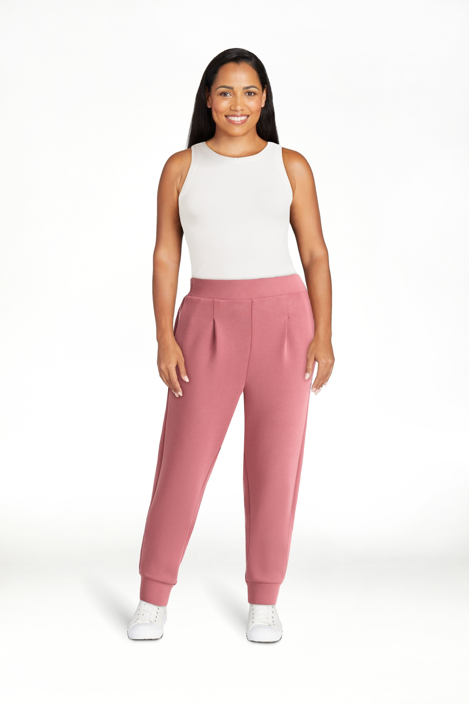 Avia Women's and Women's Plus ScubaKnit Pleat Joggers with Pockets, Size XS-4X | Walmart (US)