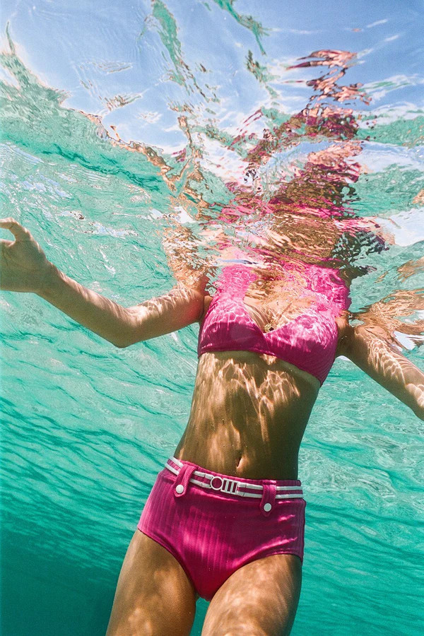 The Annie Bottom Solid Rib Orchid | Solid & Striped