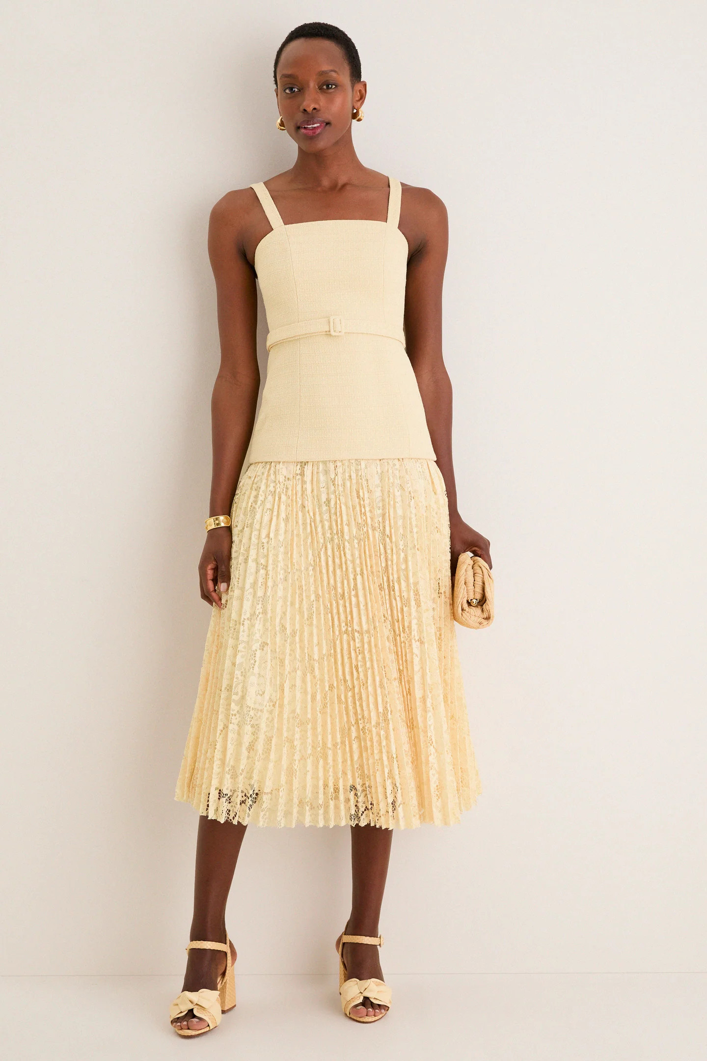 Yellow Caitlin Midi Dress | Tuckernuck (US)
