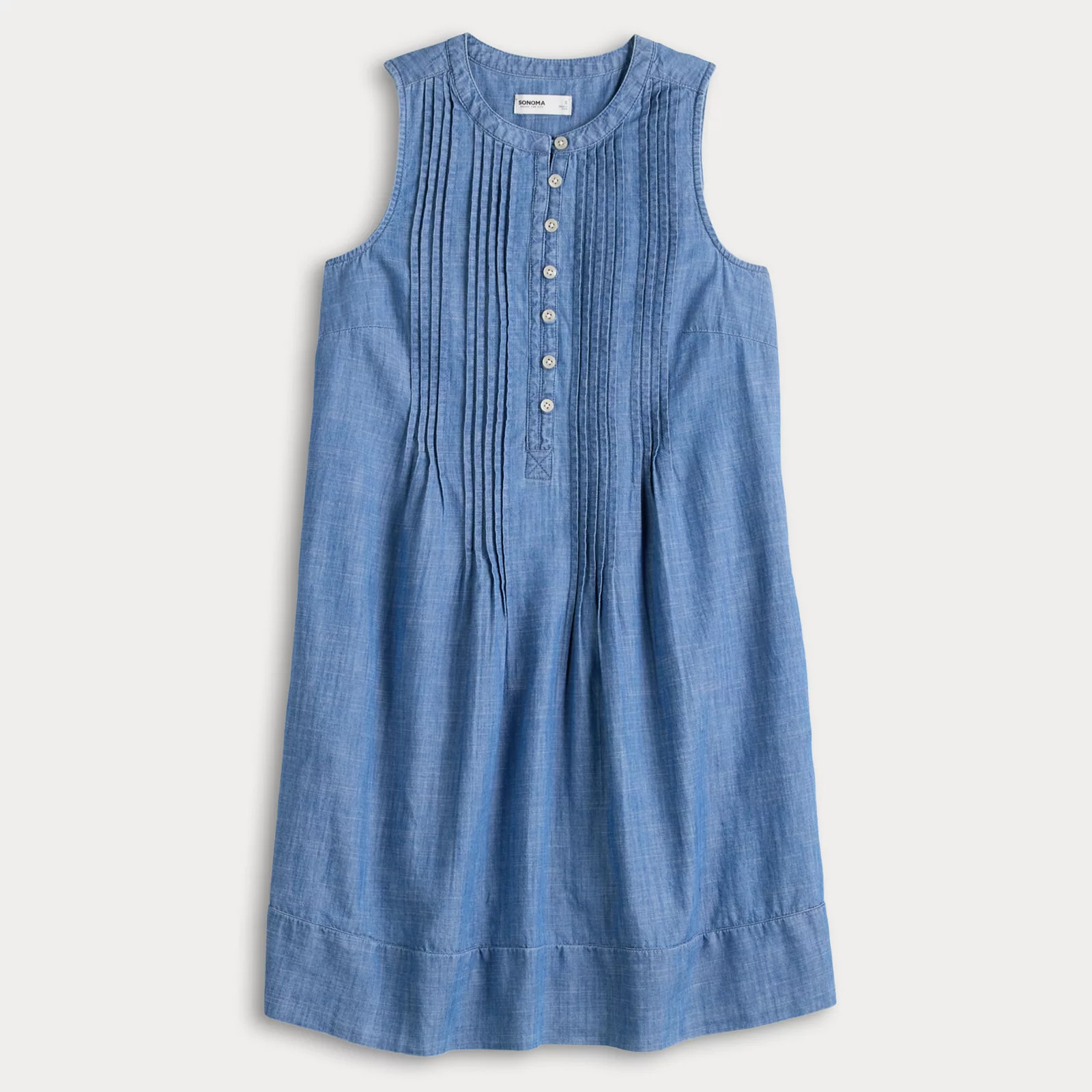 Women's Sonoma Goods For Life® Sleeveless Pintuck Dress | Kohl's