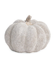 9.5in Resin Beaded Pumpkin | TJ Maxx