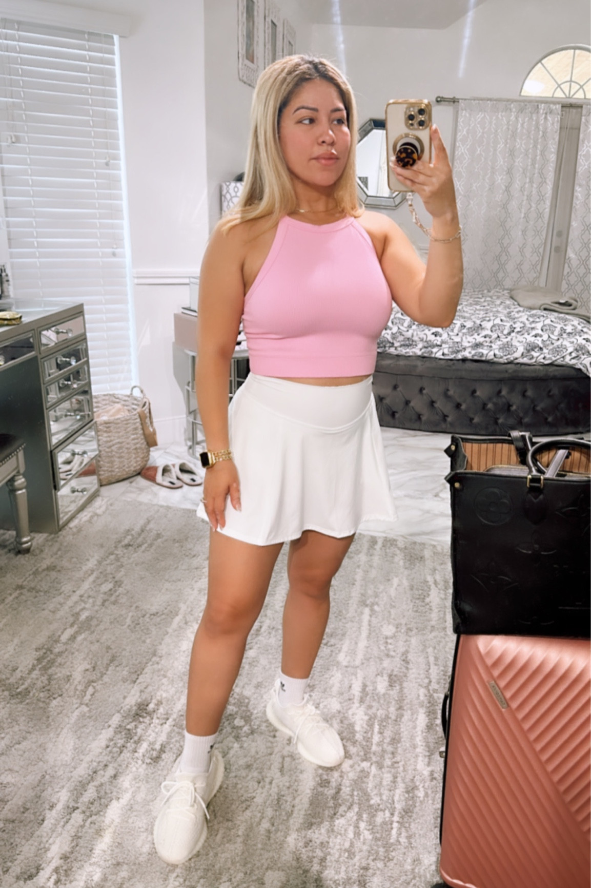 Tennis skirt style
#tennisskirtstyle #athleisurewear 

#LTKstyletip #LTKfitness #LTKFind