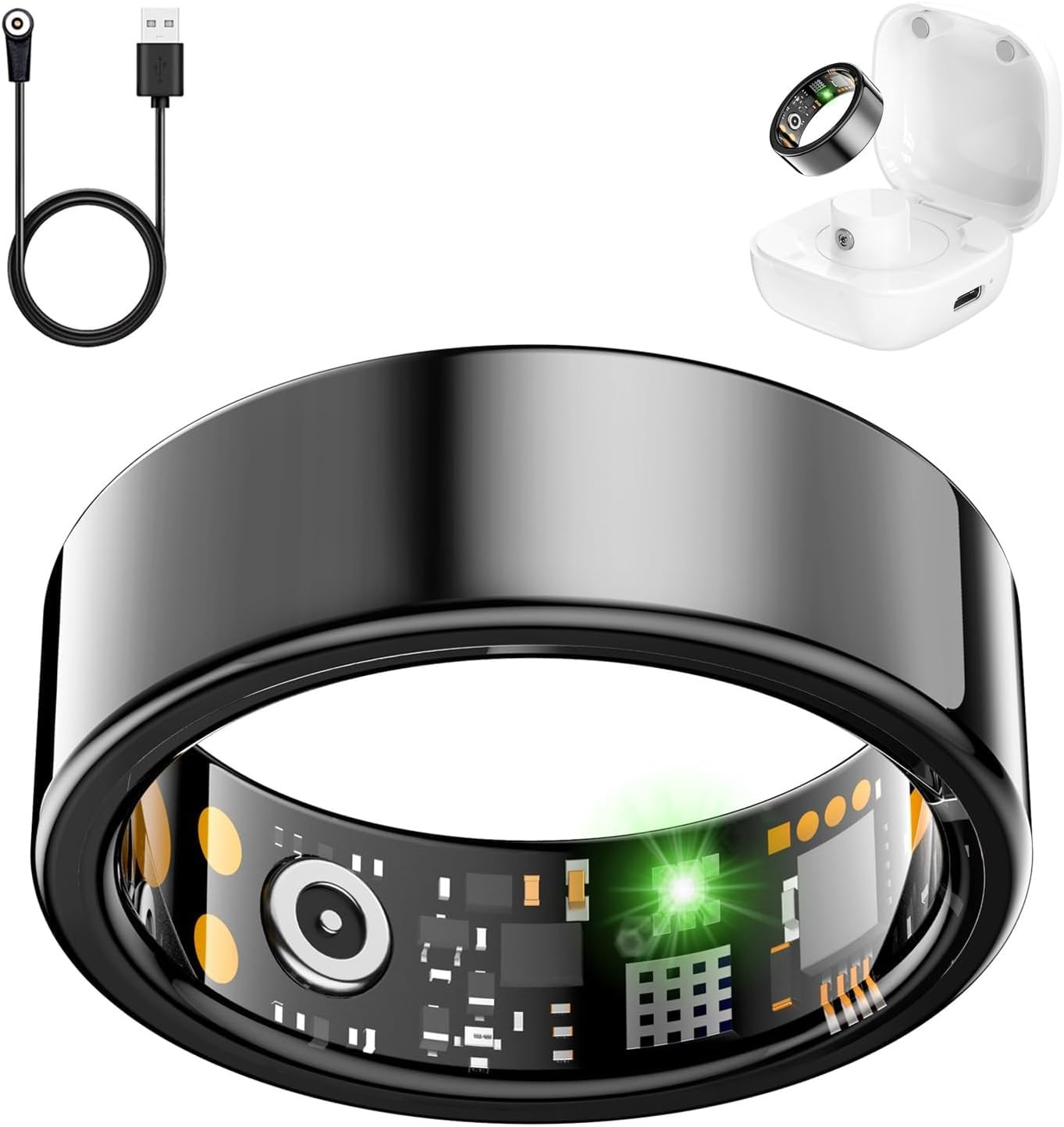 Smart Health Ring for Women Men, Fitness Tracker Ring with Heart Rate, Blood Oxygen, Sleep Tracke... | Amazon (US)