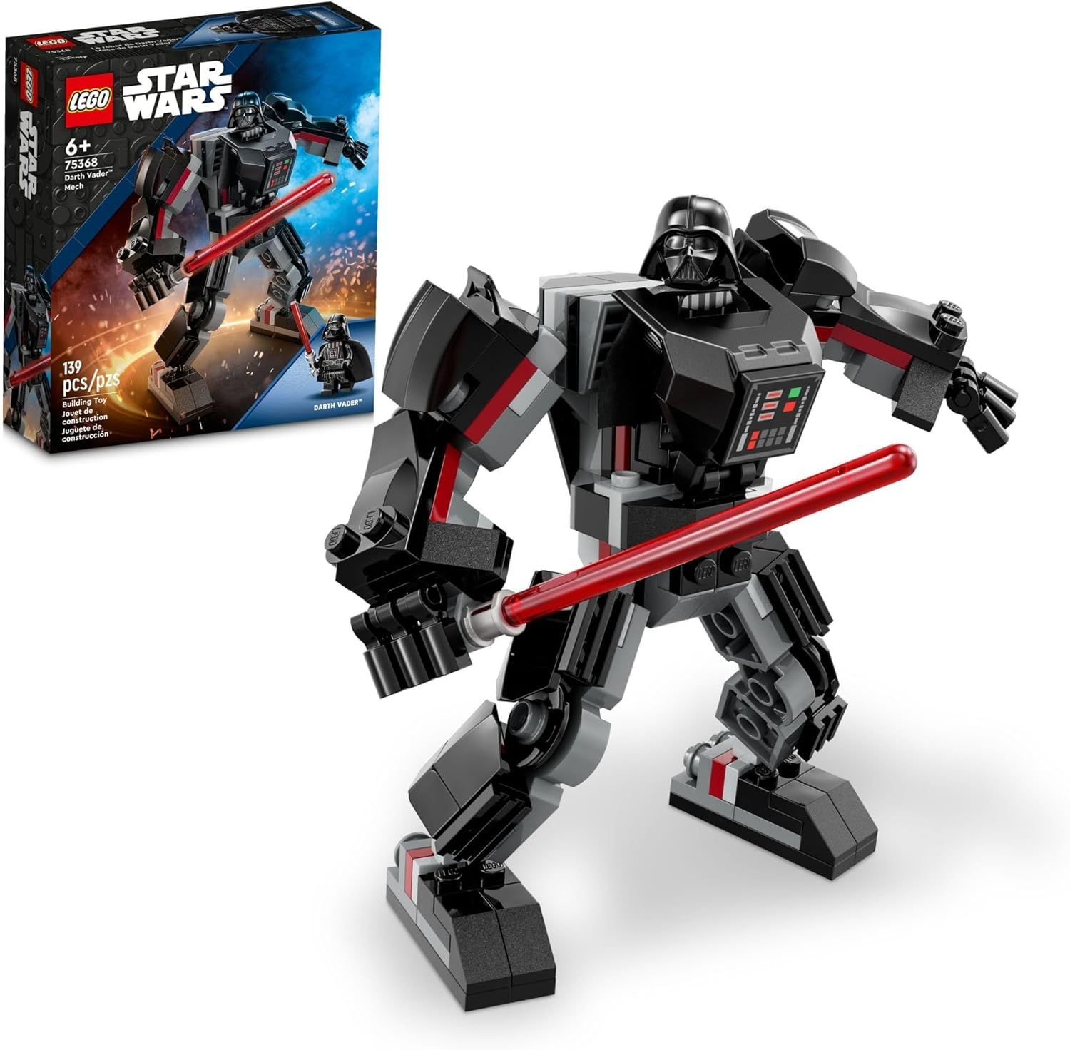 LEGO Star Wars Darth Vader Mech 75368 Buildable Star Wars Action Figure, This Collectible Star Wa... | Amazon (US)