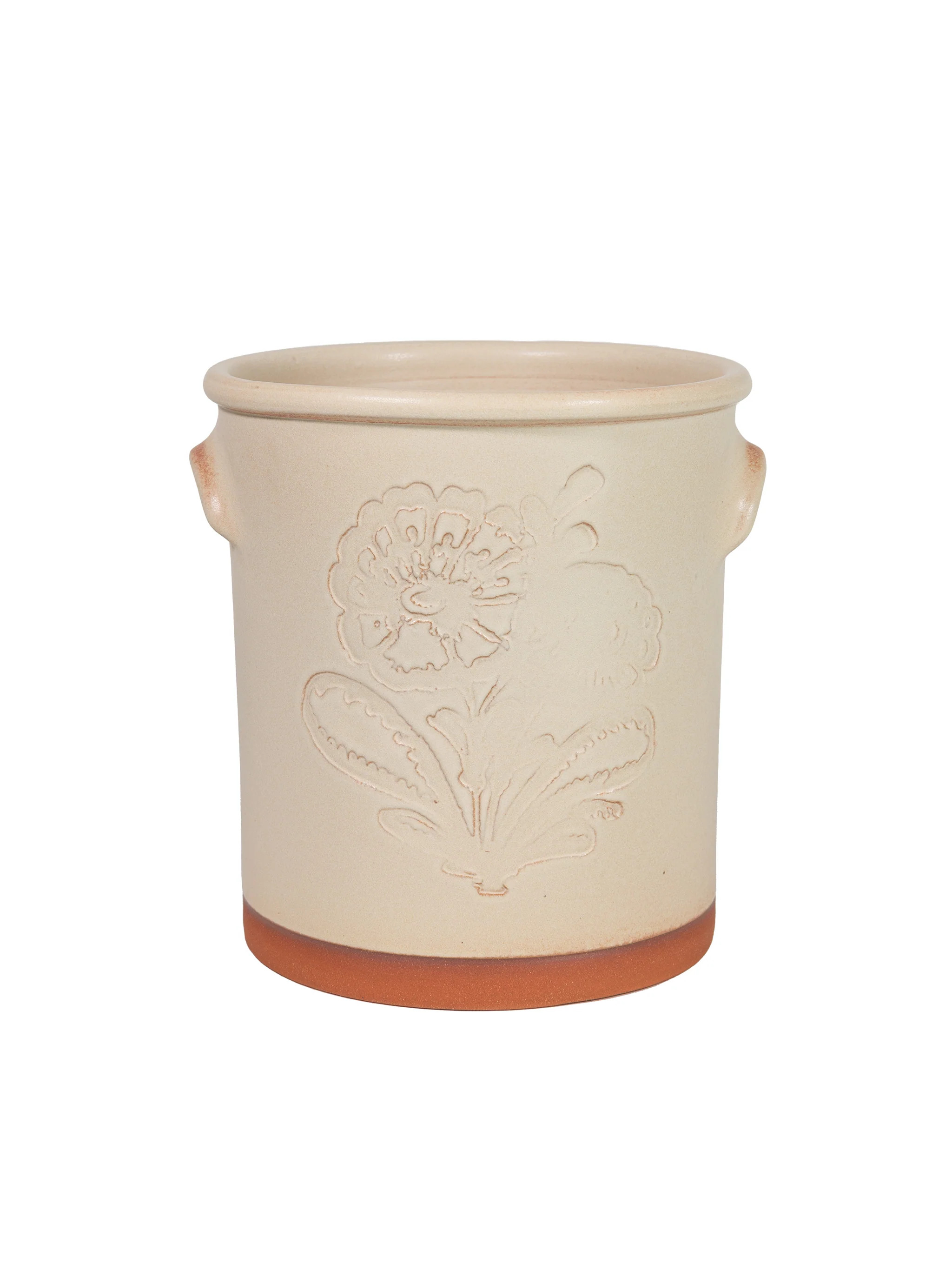 New York Stoneware Ivory Utensil Jar Stamp | Weston Table