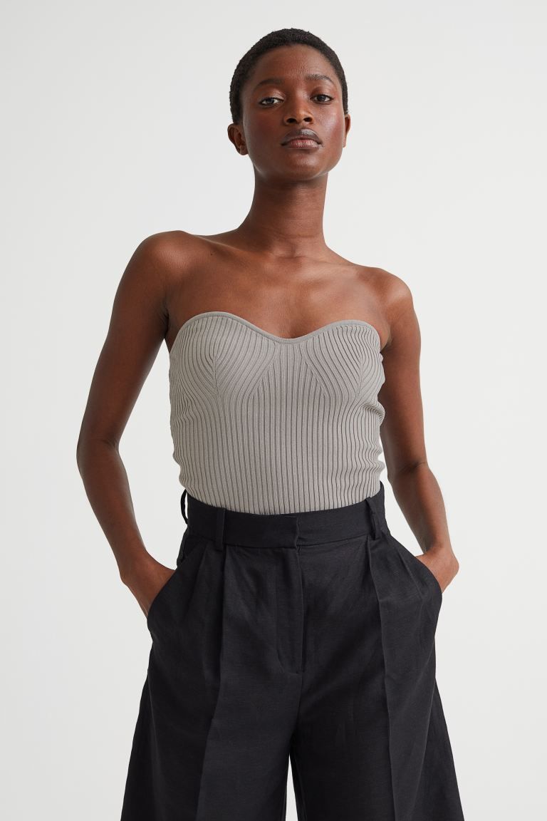 Rib-knit Tube Top | H&M (US + CA)