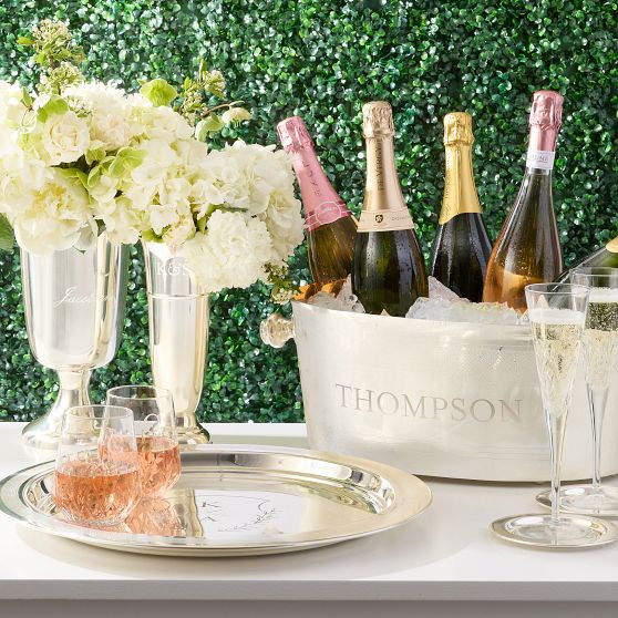 Silver Etched Party Tub | Mark and Graham