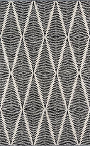Erin Gates by Momeni River Beacon Black Hand Woven Indoor Outdoor Area Rug 5' X 7'6" | Amazon (US)