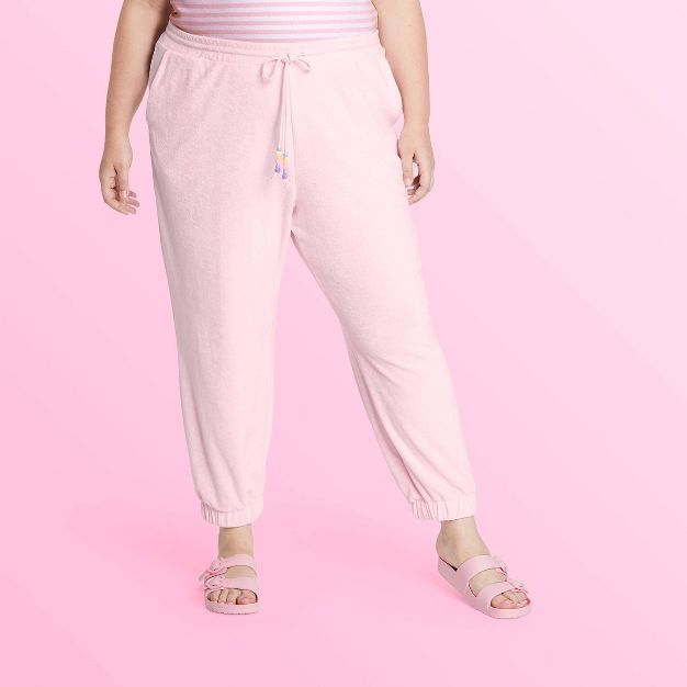Women's Ankle Terry Jogger Pants - Stoney Clover Lane x Target Light Pink | Target