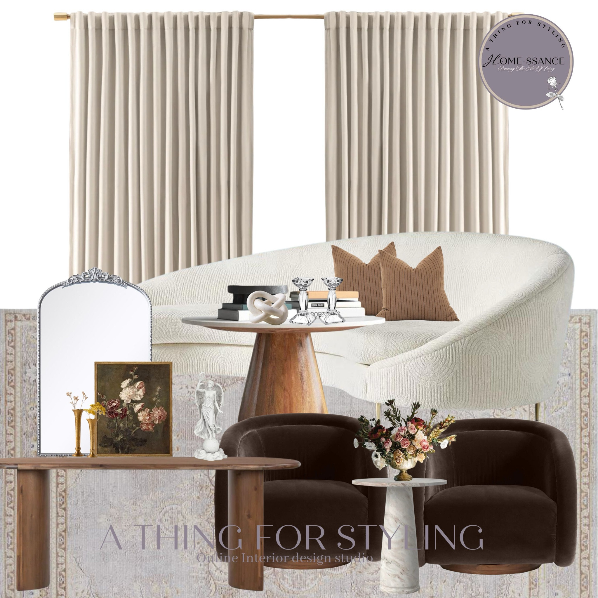 One of the most asked about design in 2024. Elegant living room

#LTKHome #LTKStyleTip