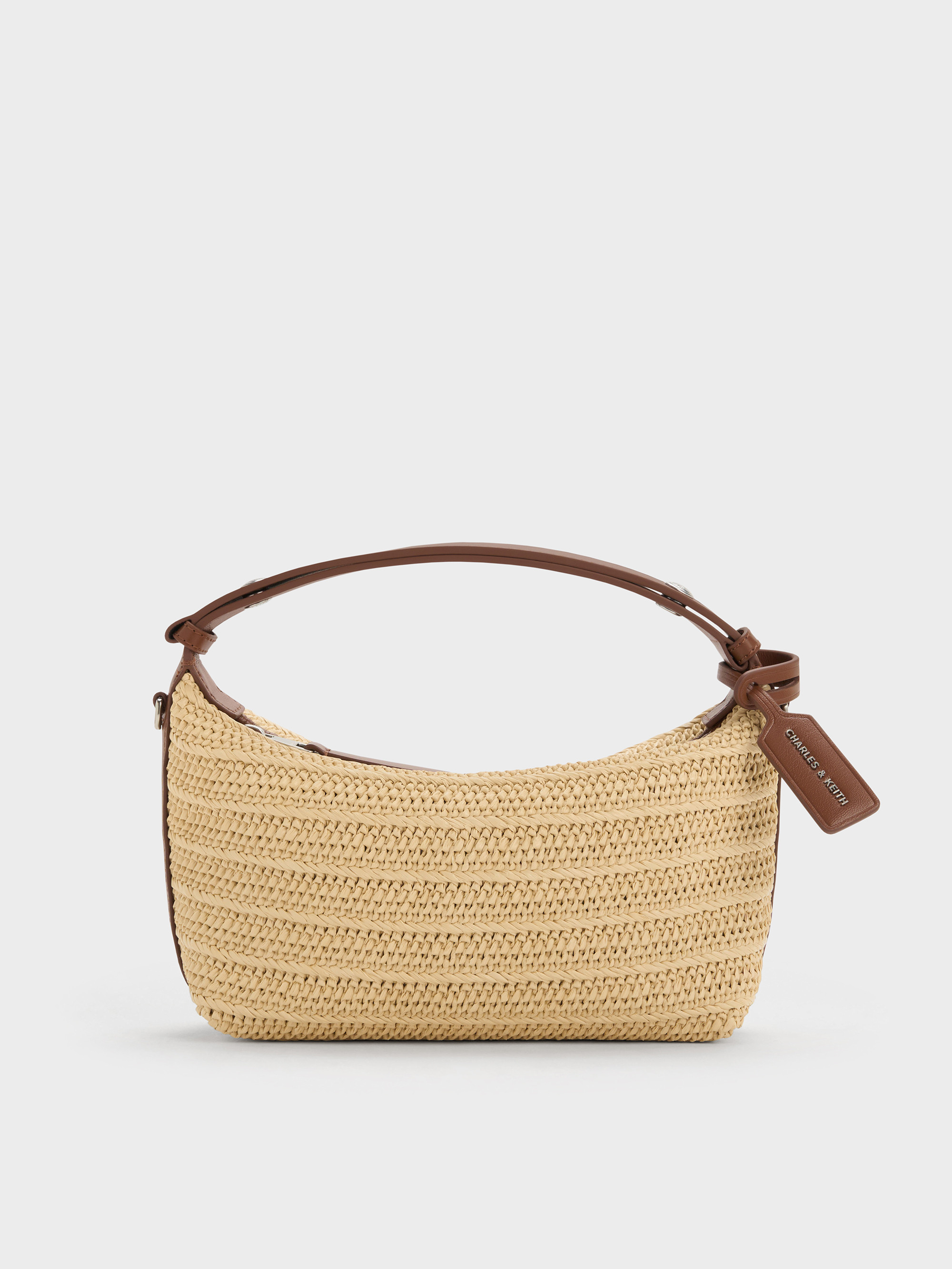 Multicoloured Ivette Raffia Woven Shoulder Bag | CHARLES & KEITH UK | Charles & Keith UK