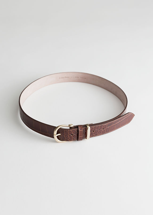 Croco Leather Belt | & Other Stories (EU + UK)