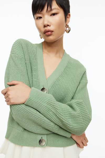 Rib-knit cardigan | H&M (US)