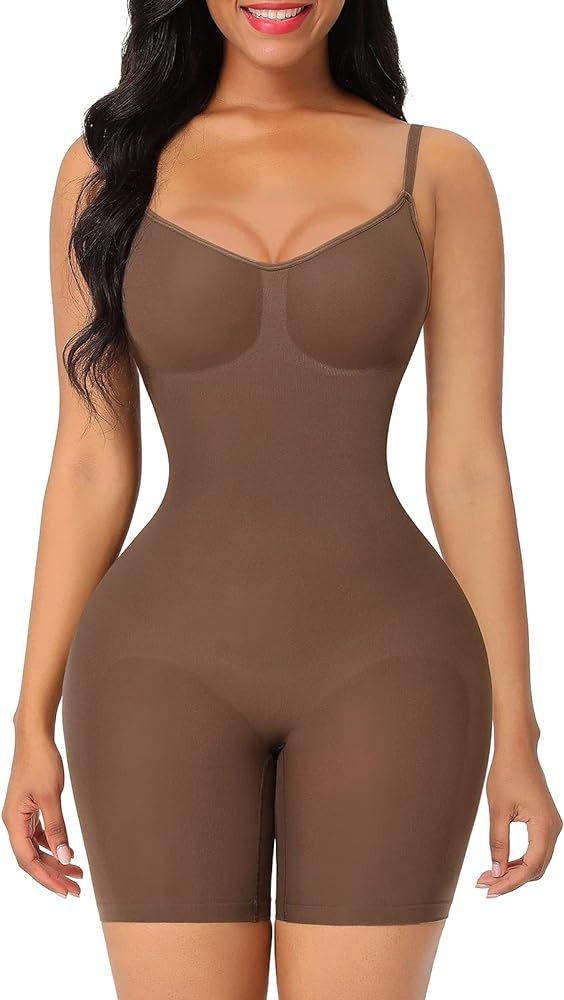 FeelinGirl Butt Lifter Bodysuit Body Shaper Tummy Control Shapewear Thigh Slimmer | Amazon (US)