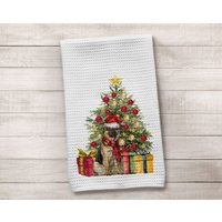 Dog Towel, German Shepherd Kitchen Christmas Hand Guest Decor | Etsy (US)