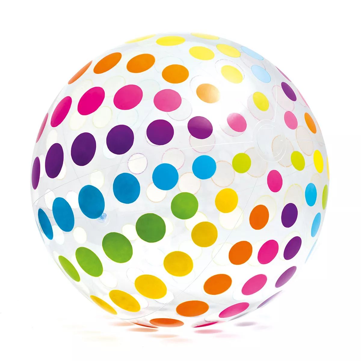 Intex Jumbo Inflatable Colorful Transparent Pvc Giant Beach Ball, Color Varies | Kohl's