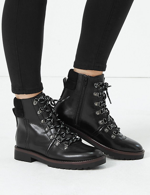 Leather Hiker Ankle Boots | Marks & Spencer (UK)