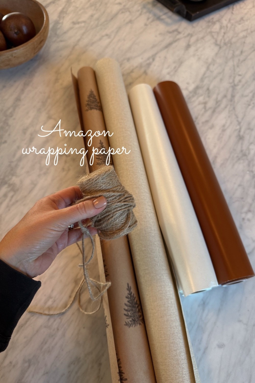 Amazon wrapping paper! 

#LTKHoliday #LTKGiftGuide