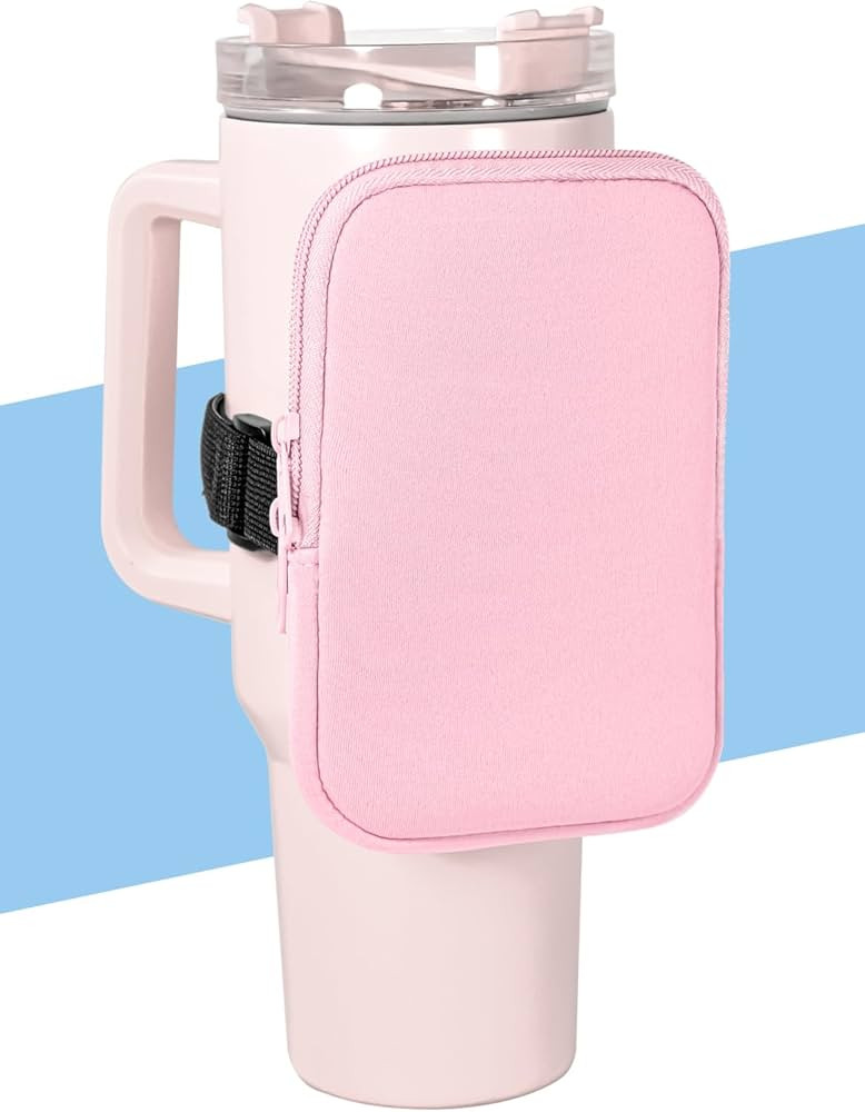 FECBK Upgrade Water Bottle Pouch For Stanley Quencher Adventure 40 oz & Stanley IceFlow 20 oz 30 ... | Amazon (US)