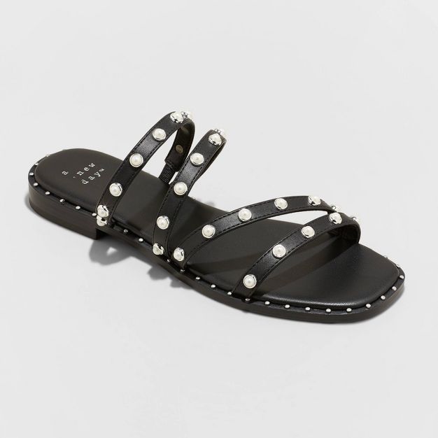 Women's Hollis Embellished Slide Sandals - A New Day™ | Target
