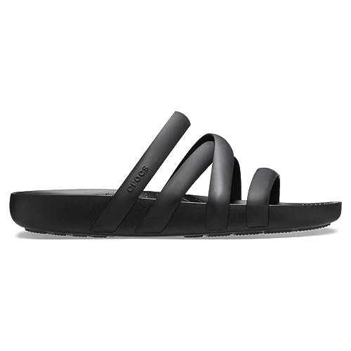 Crocs Women's Splash Strappy Sandals, Black, 9, Women | Amazon (US)