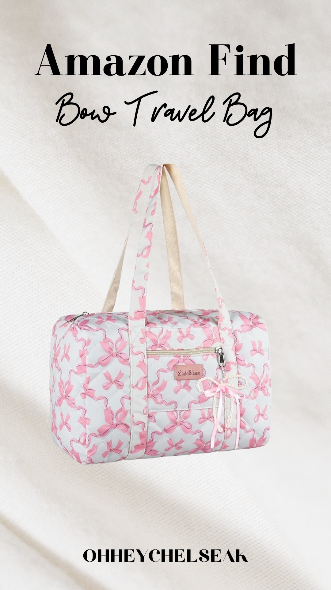 Amazon Find // Cute bow travel bag 