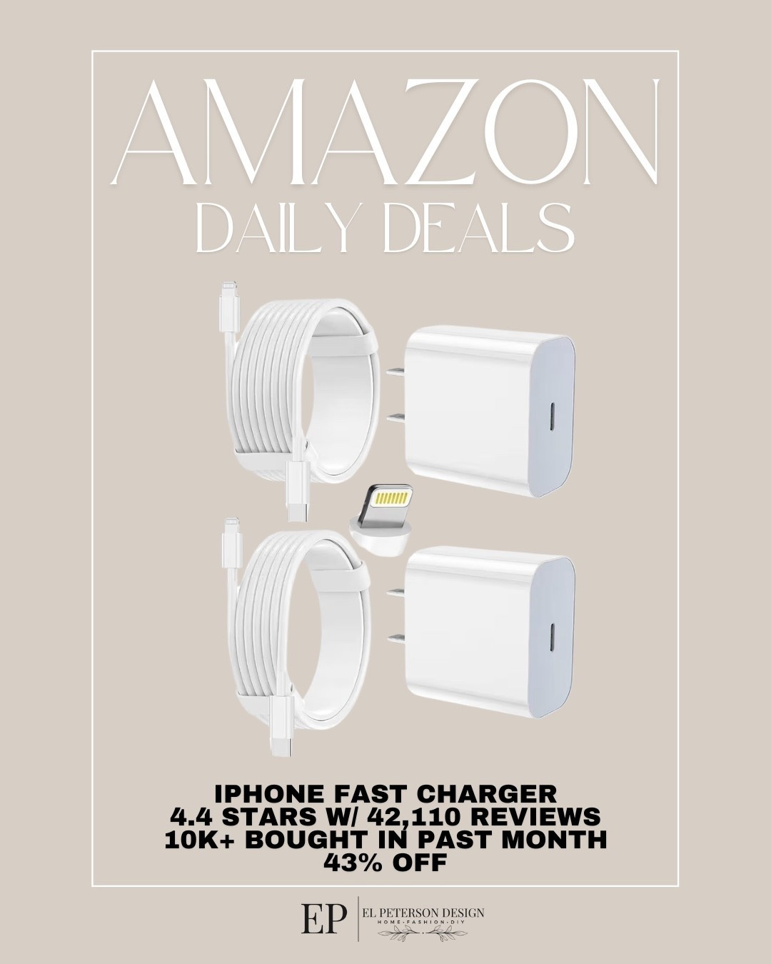 Amazon Daily Deals
iPhone fast charger 

#LTKSaleAlert #LTKHome
