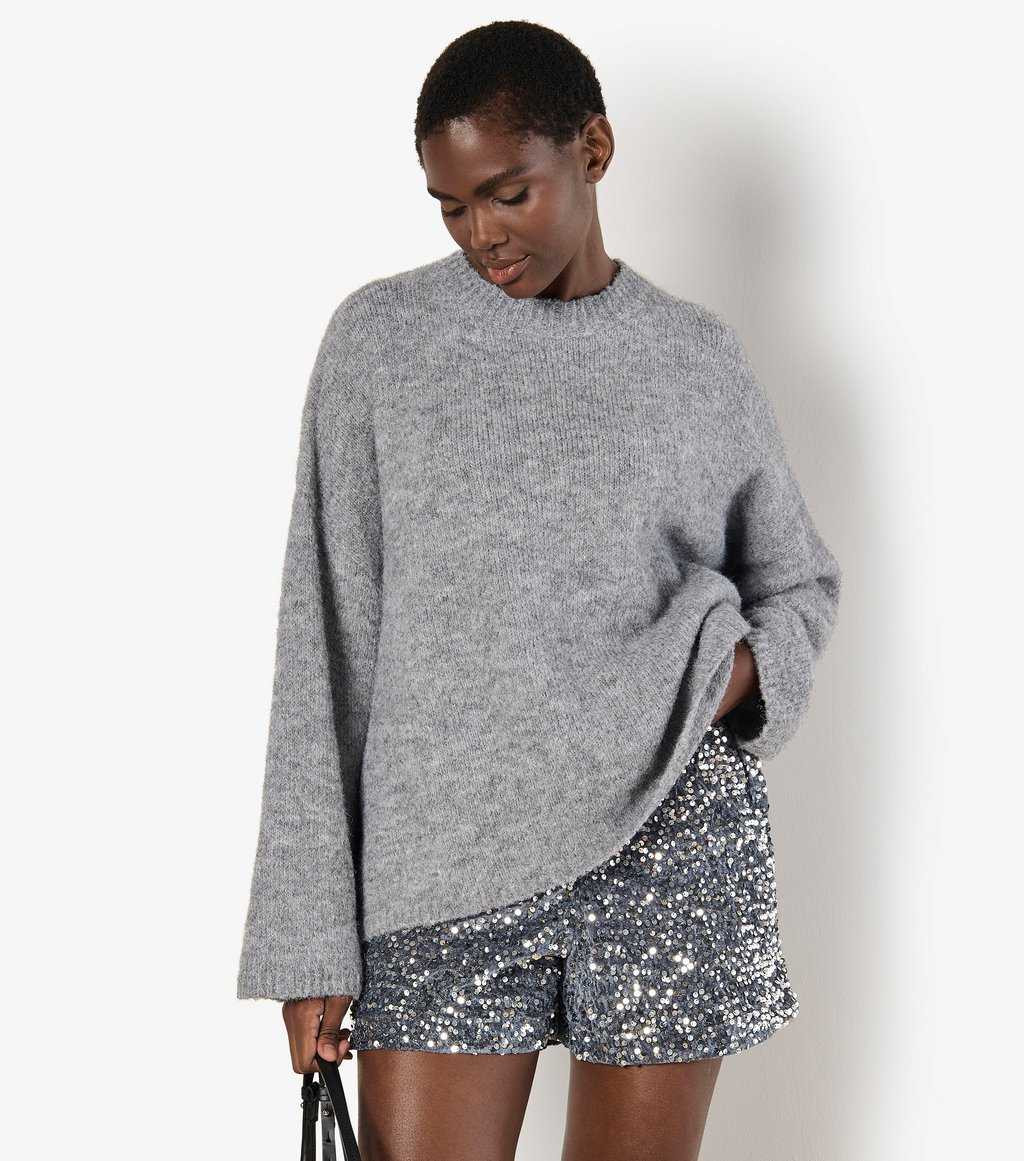 Apricot Grey Oversized Jumper  | New Look | New Look (UK)