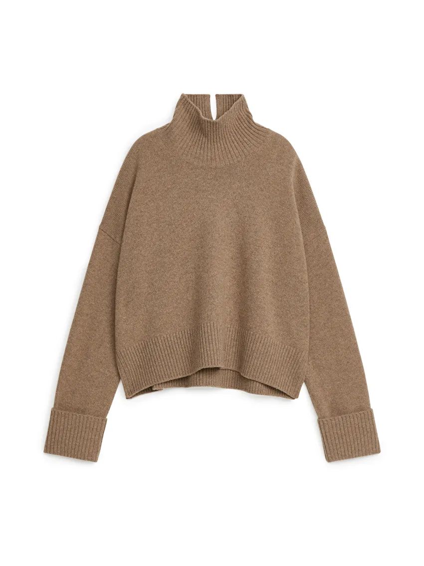 High-Neck Wool Jumper | ARKET