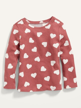 Unisex Long-Sleeve Printed Thermal T-Shirt for Toddler | Old Navy (US)