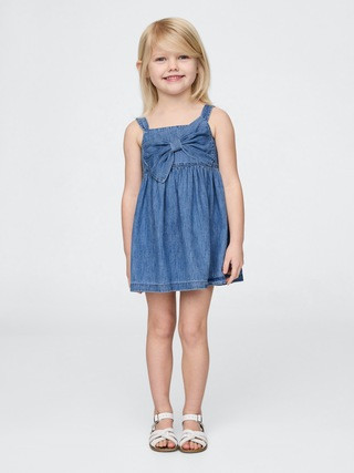Baby & Toddler Bow Denim Dress | Gap (US)