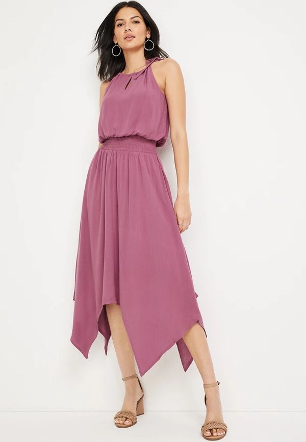 Halter Neck Midi Dress | Maurices