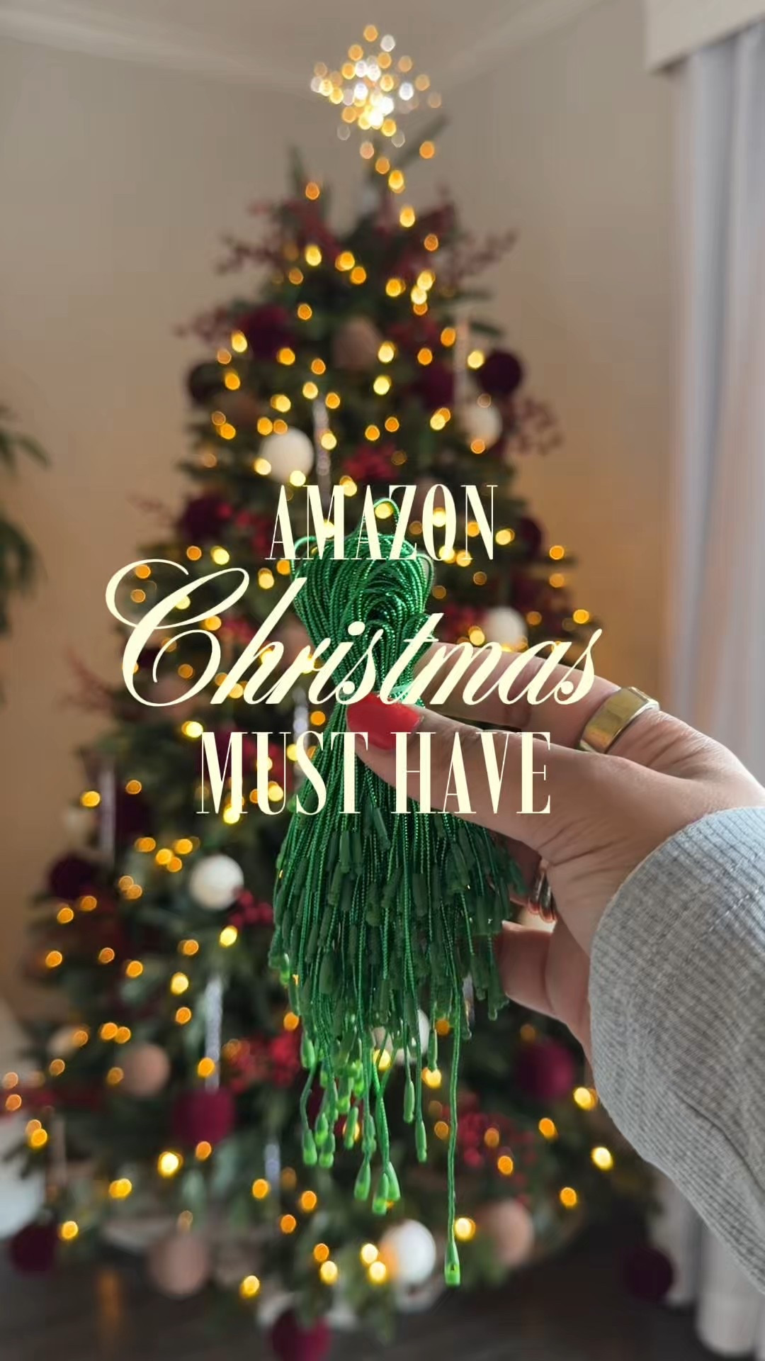 Amazon find of the season, this ornament string is the perfect finishing touch! 🎄✨

Christmas ornaments, luxury Christmas tree decorations, cozy holiday decor, elegant tree ornaments, festive home decor, red velvet ornaments, upscale Christmas style, Christmas decor ideas, holiday decorating trends, chic Christmas tree

#LTKHoliday #LTKHome
