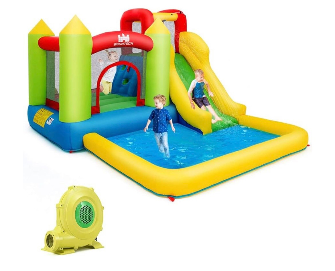 BEST kids water slide. Great for ages 1.5 and up. Hours of play for toddlers and young kids. 
Prime Day Sale. 

#LTKKids #LTKSwim #LTKSaleAlert
