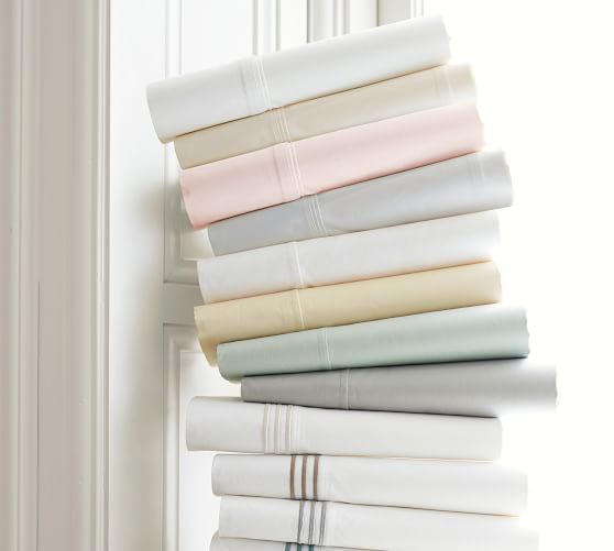 PB Classic 400-Thread-Count Organic Sheet Set | Pottery Barn (US)