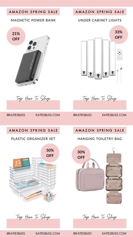 Amazon spring sale ✨

Magnetic phone charger. Under cabinet lights. Drawer storage organizers. Hanging toiletry bag. 



#LTKfindsunder100 #LTKfindsunder50 #LTKsalealert