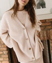 Cashmere Cocoon Cardigan - Oatmeal | Jenni Kayne | Jenni Kayne