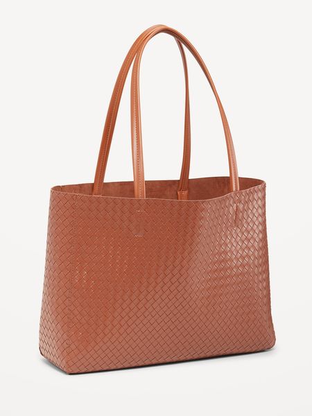 Faux Leather Tote Bag | Old Navy (US)
